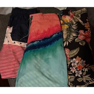 Three (3) Pairs Men's Swim Trunks, George,‎ Size S